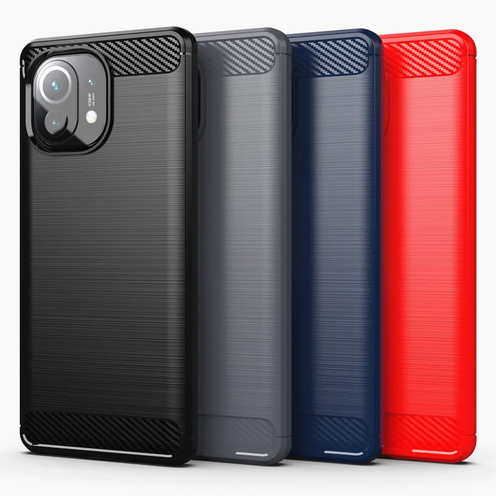 

For Xiaomi Mi 11 Lite Case Cover for Xiaomi Mi 11 Lite Ultra 10T Note 10 Pro Cover Silicone TPU Shell Capa Protective Phone Case