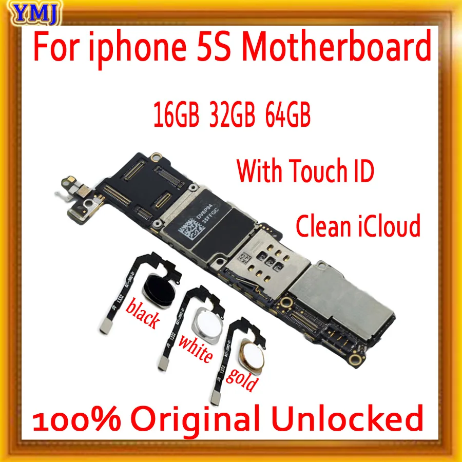 Материнская плата для iphone полностью разблокированная 100% оригинал материнская 5S