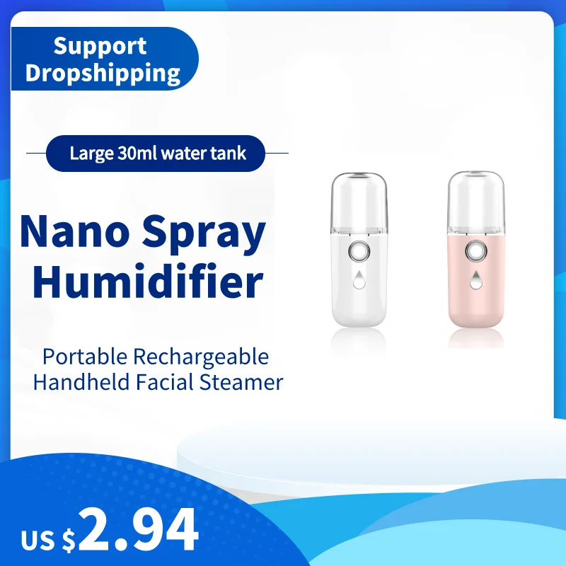 Новый 30 мл нано спрей для лица гидратационный инструмент Мини Портативный