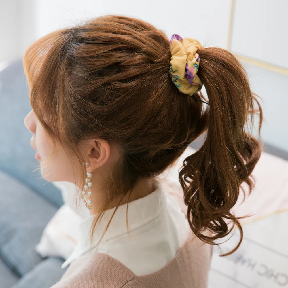 Женский эластичный обруч для волос с цветочным узором| |