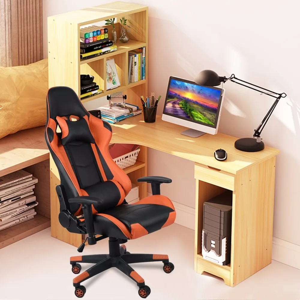 Ergonomic Gaming Chair Home Office High Back Computer With Headrest Lumbar Support Racing | Мебель