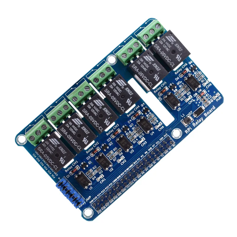 

6-Channel Raspberry Pi Relay Shield Module Extension Board For Raspberry Pi A+/B+/2 B/3B