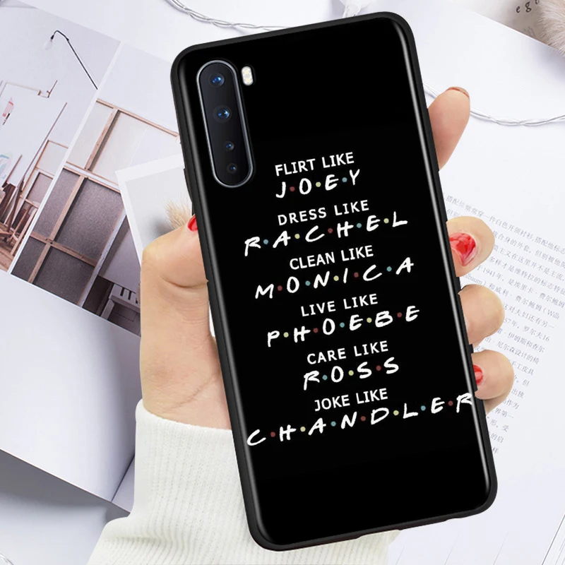 soft tpu cartoon friends tv silicone cover for oneplus nord ce 2 n100 n10 9 9r 8t 8 7t 7 6t 6 5t pro black phone case free global shipping