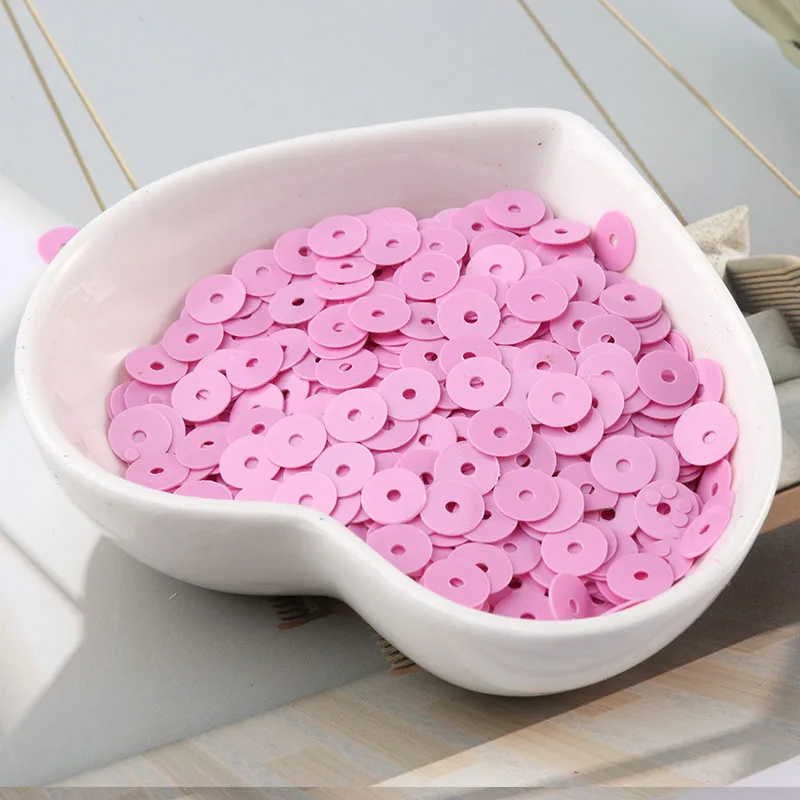 720 шт (10 г) 6 мм блестки одноцветные ПВХ плоские круглые Блестки для шитья Ремесло и