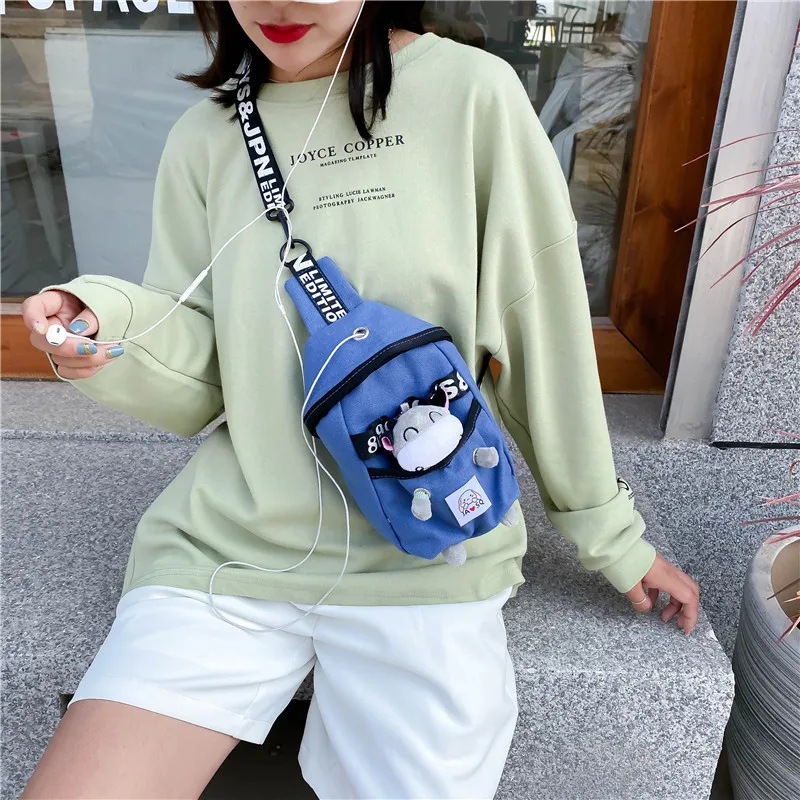 Милые женские сумки на одно плечо с милым медведем нагрудная сумка через для