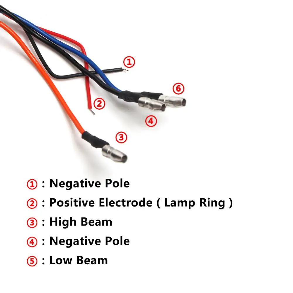 Передняя светодиодная фара для мотоцикла ангельские глазки металлическая