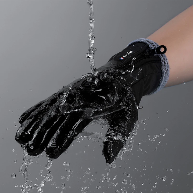 Мужские зимние лыжные перчатки для сенсорного экрана Женские ветрозащитные