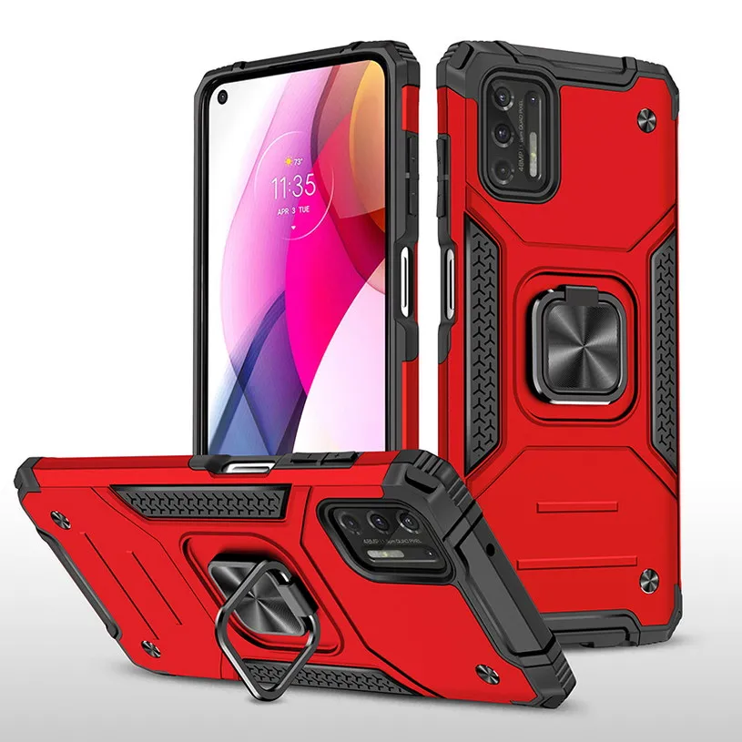 

Кольцевой держатель для Moto G Stylus чехол для телефона Play E7 Power 2021 G9 Play G9 Power E7 Plus G8 Play, гибридный вращающийся кронштейн