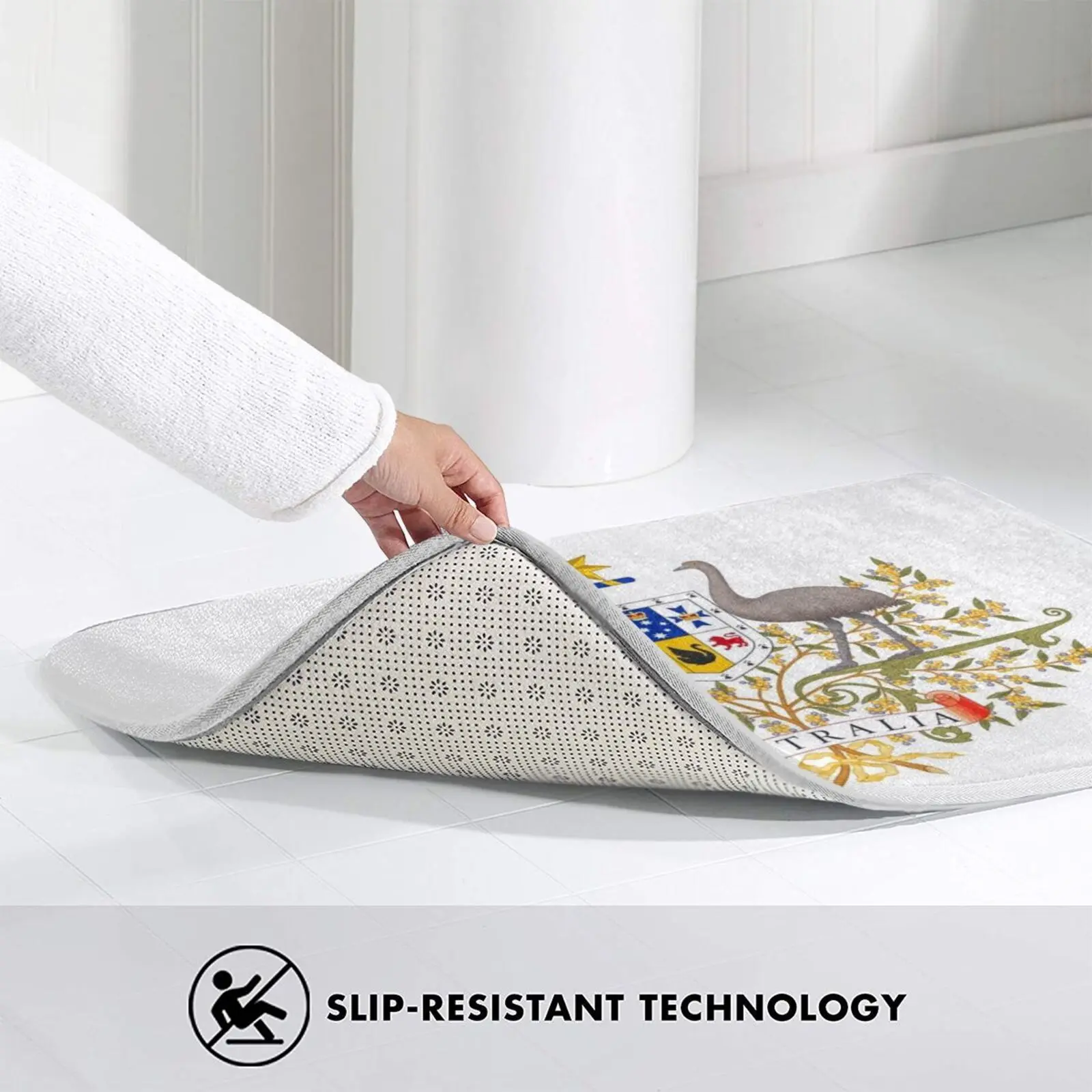 Мягкий Нескользящий Коврик с гербом Австралии коврик подушка герб Австралия -