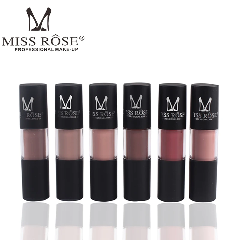 Мисс Роуз матовый жидкая помада водостойкая увлажняющая гладкая губная стойкий