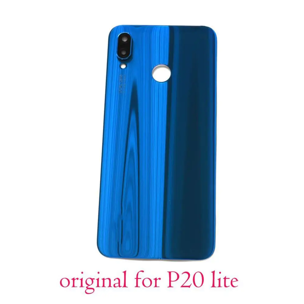 Оригинальная Новинка для Huawei P20 lite задняя крышка аккумулятора стеклянный корпус +