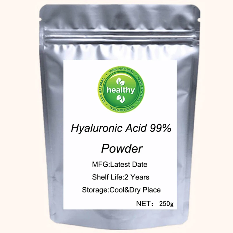 

100% Organic Hyaluronic Acid Powder,Food/Cosmetic Grade Hyaluronic Acid Powder,Hydrating Face Body HA Supplement