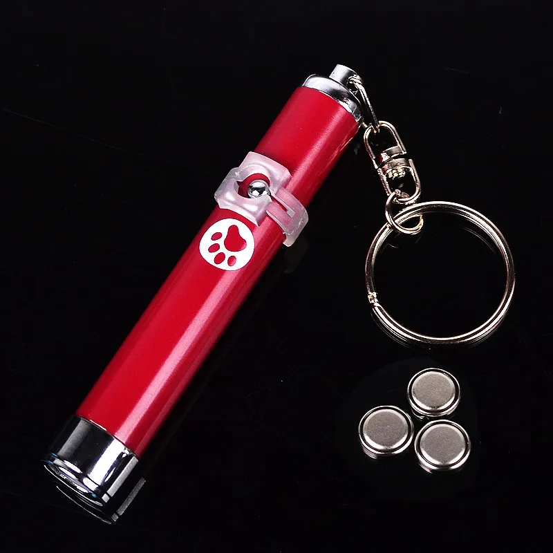 Red Креативная забавная Pet светодиодный лазерные игрушки кошка игрушка лазер для кошек кота лазера лазерная указка интерактивная игрушка с яркими анимации Мышь тени для век - Цвет: Red