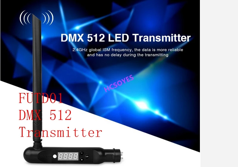 Mi светильник 16 миллионов FUTD04 9 Вт DMX512 светодиодный лампа/FUTD01 передатчик | Лампы и
