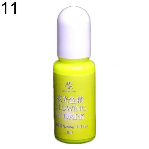 Lemon Yellow Лидер продаж, 20 цветов, светящийся пигментный краситель, УФ-смола, эпоксидная смола, сделай сам, сделай сам, изготовление ювелирных изделий, игрушки, подарок, украшение, поставка, ювелирные изделия, УФ R - Цвет: Lemon Yellow