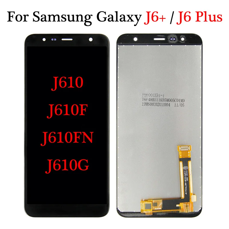ЖК дисплей 6 0 ''для Samsung J6 + 2018 / Plus Prime J610 J610F J610G J610FN с сенсорным экраном и