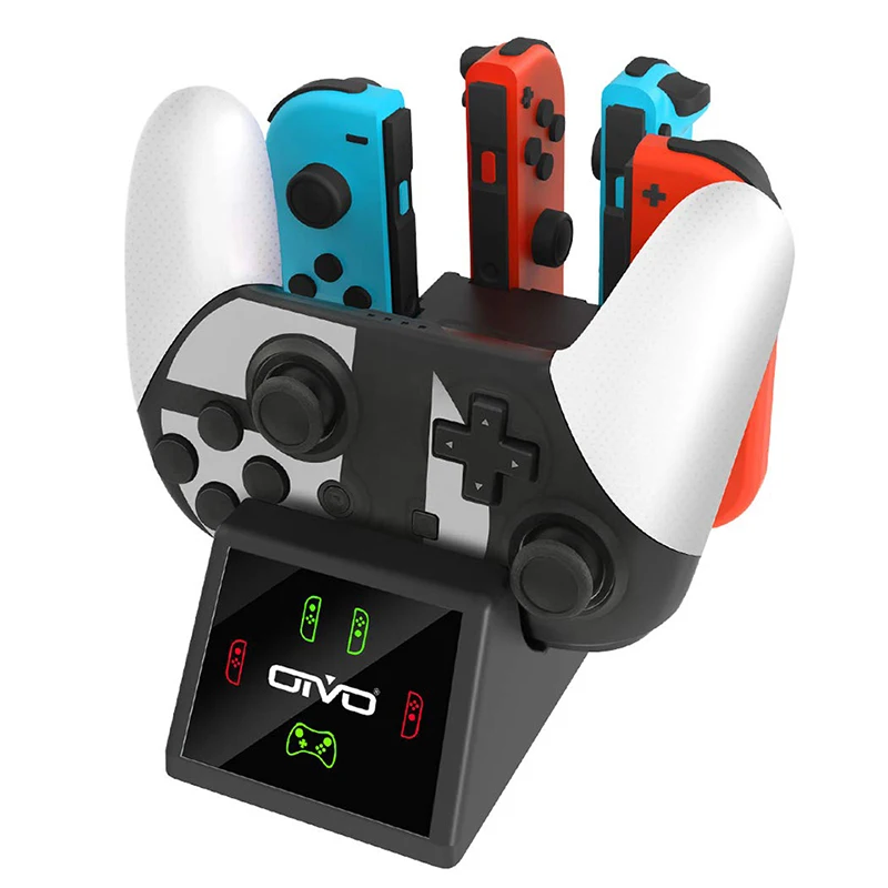 OIVO 5 в 1 контроллер зарядная док станция для Nintendo Switch Pro & 4 Joy con Зарядное устройство