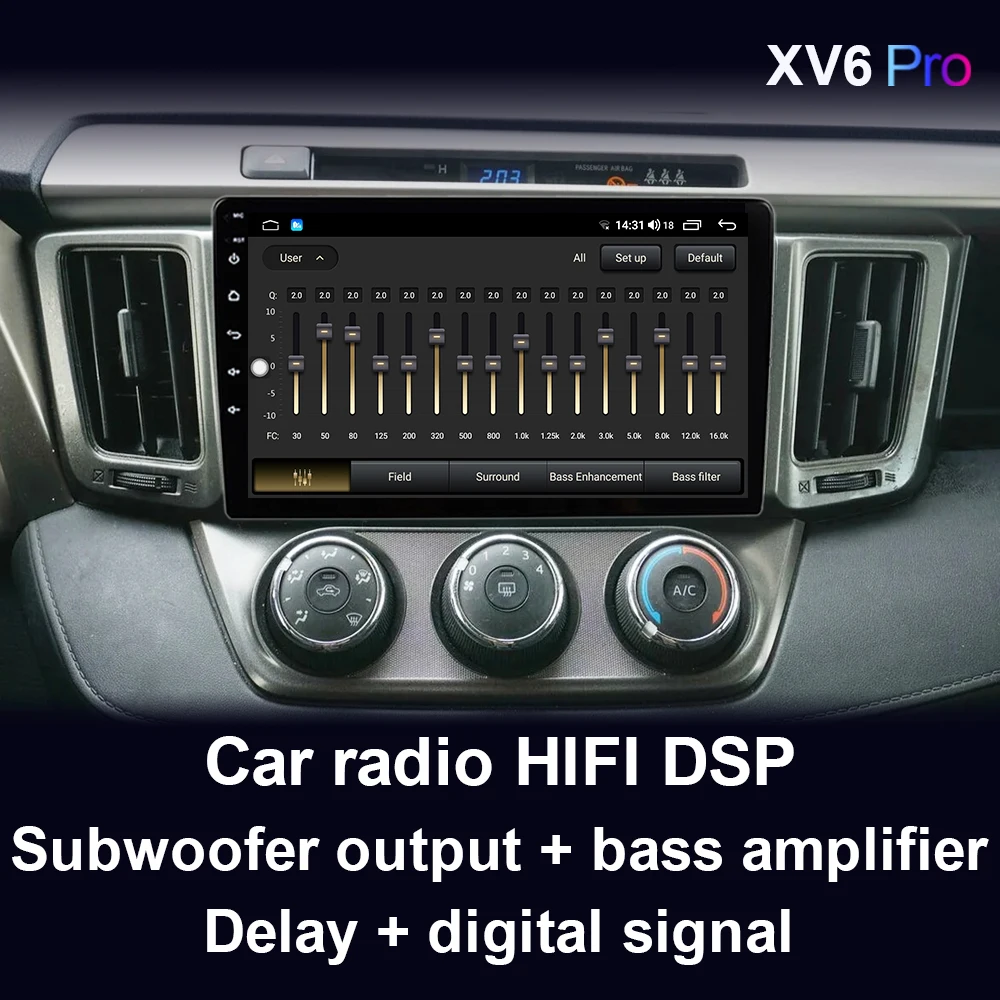 Автомобильный мультимедийный плеер XIMA XV6 Pro Android 10 2 din радио Carplay для Toyota RAV4 RAV 4