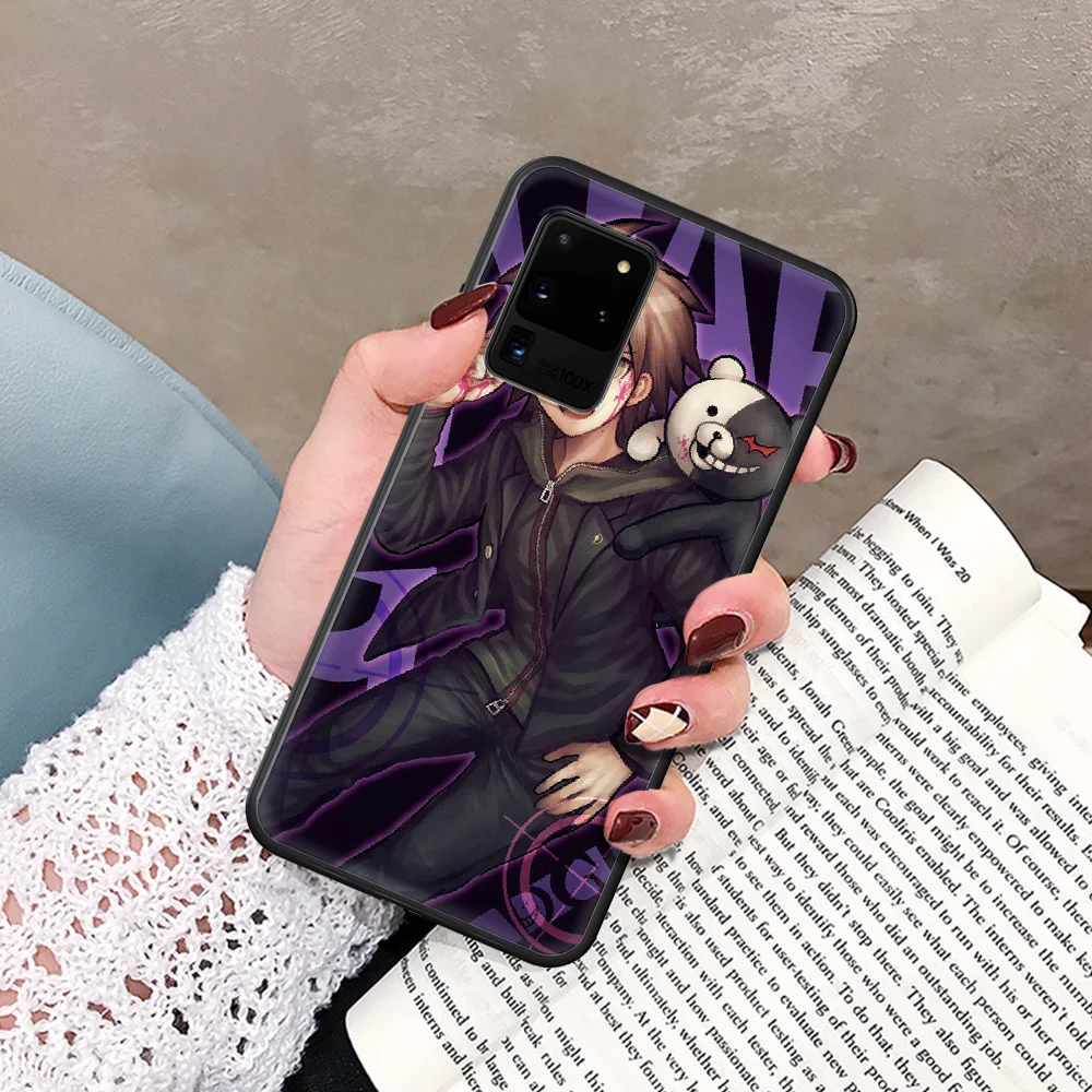 

Hot Anime Ronpa Danganronpa Phone Case For Samsung Galaxy Note S 8 9 10 20 Plus E Lite Uitra black Cell Pretty Back 3D