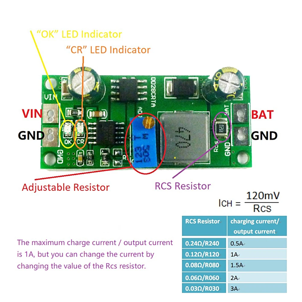 

Relay Module 1A 3.7-18.5V Lithium Batterys Charge Module Board Controller Overvoltage Protections Battery-backup Systems