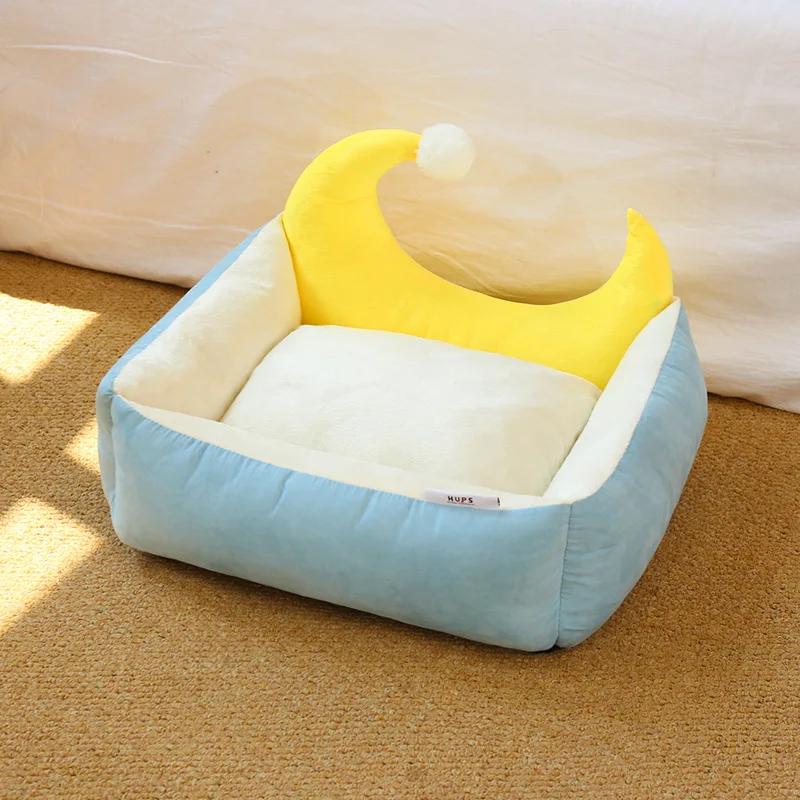 

Pet Teddy Dog Bed Warm House Candy-colored Square Nest Pet Kennel For Small Medium Large Dogs Cat Puppy Plus Size Dog Baskets