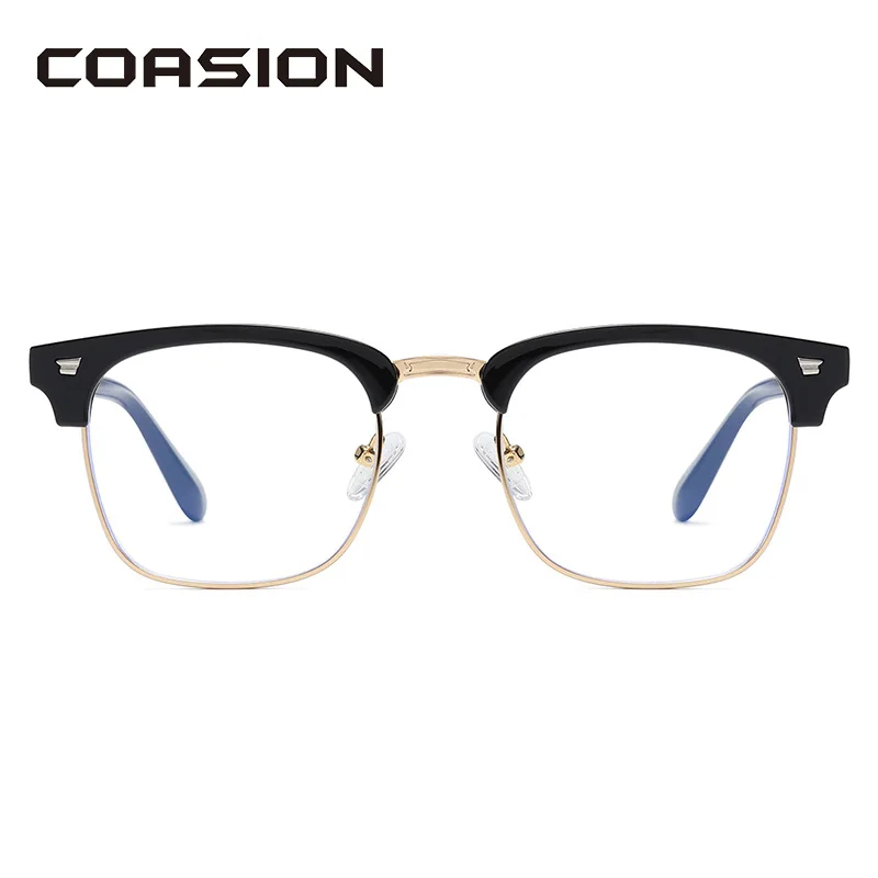 COASION TR90 Гибкая оправа анти синий светильник блокирующие очки ретро квадратные
