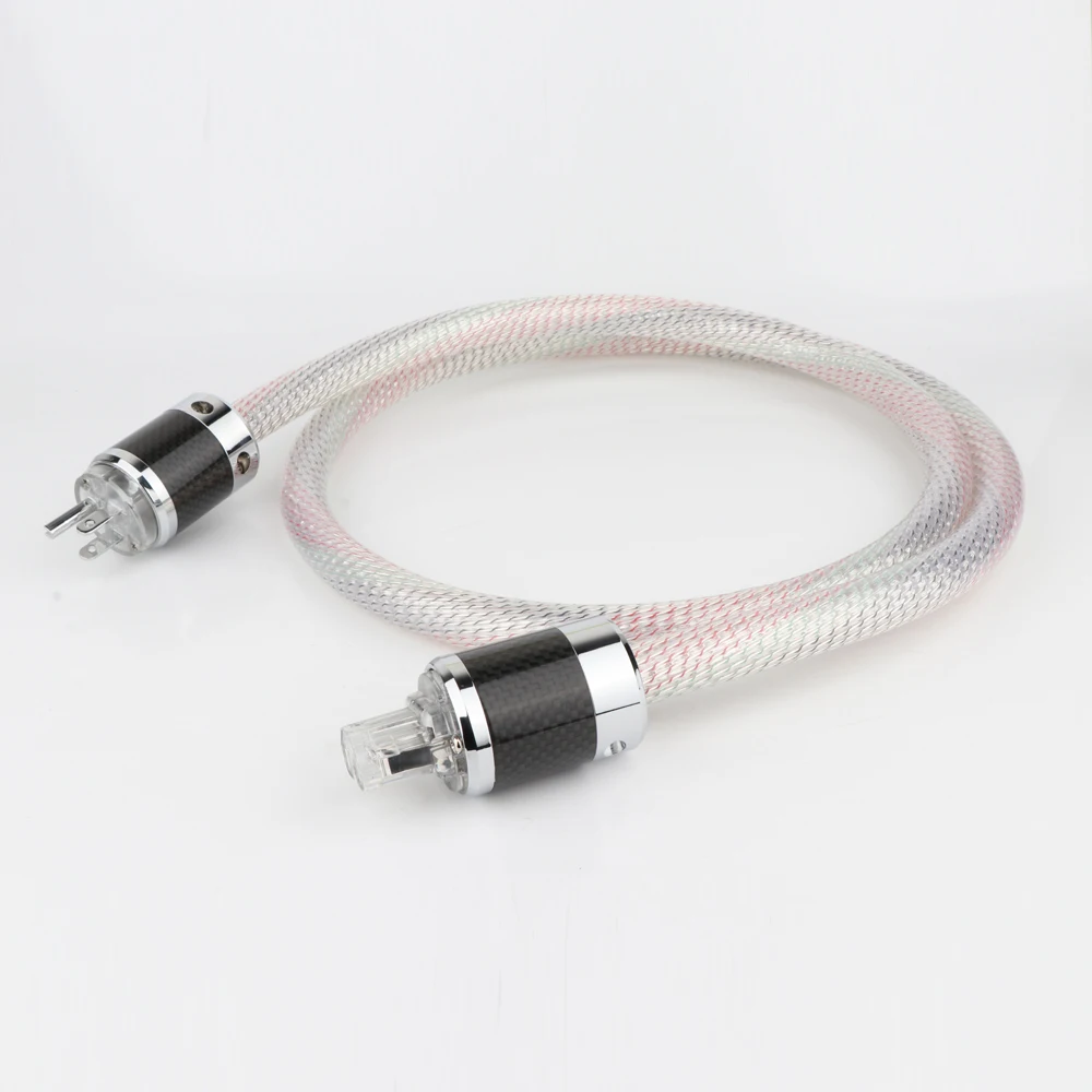 

Hi-End Valhalla power line HIFI POWER CABLE 7N OFC Power Cord with US Plug Amplifier CD, Decoder, Power Wire