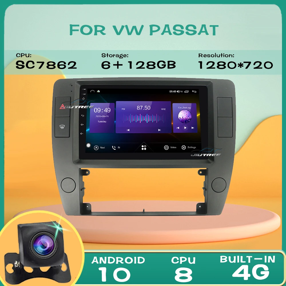 

Мультимедийная магнитола для Volkswagen VW Passat, мультимедийная стерео-система на Android 6 +, 128 ГБ, с восьмиядерным процессором, видеоплеером, типораз...