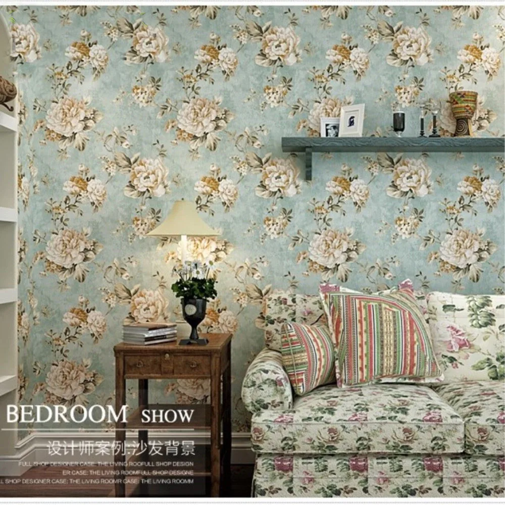 Обои из нетканого материала в американском ретро стиле пасторальные простые