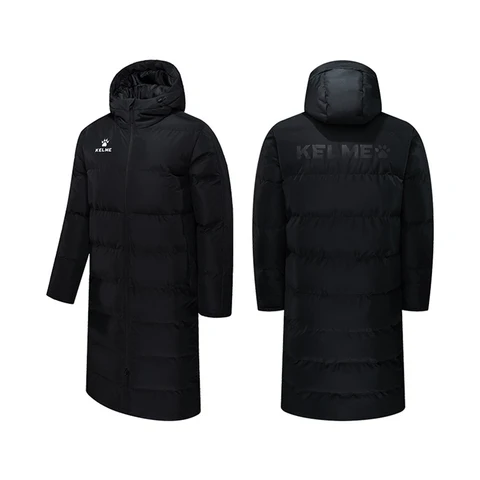 Мужская зимняя куртка KELME с капюшоном, с хлопковой подкладкой - изображение