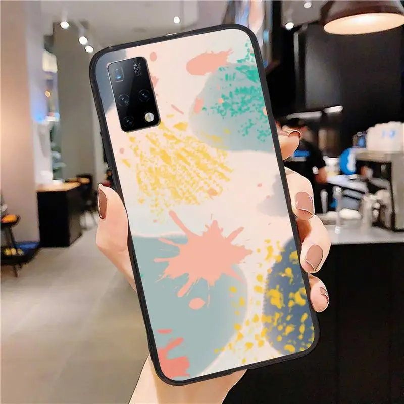 

Color Block Graffiti Phone Case for Huawei P20 P30 P40 Pro Cover P Smart 2019 2020 P10 P9 Lite 2016 2017 Fundas Coque Etui