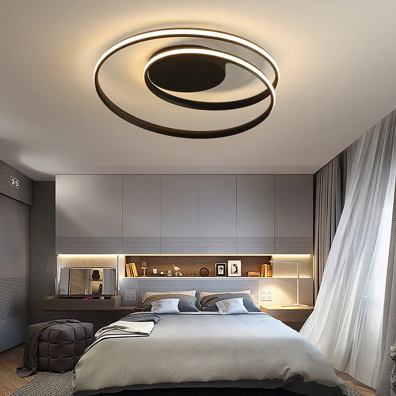 Chandeliers Led Modern Ceiling Lamps For Dining Room Kitchen Loft Home Black White Art Deco Lighting Fixture SEDELUZ