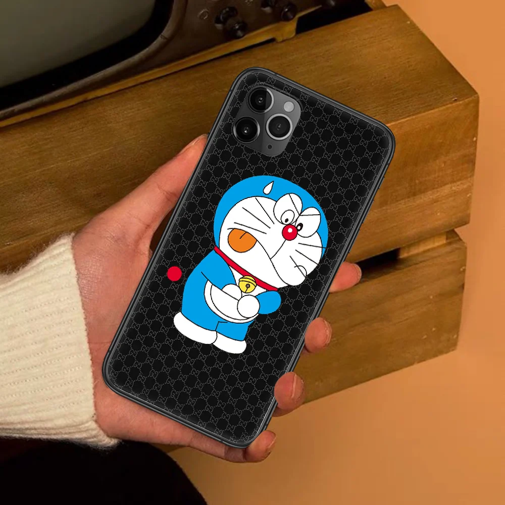 

Luxury Doraemon GG Trend Brand Phone Case Cover Hull For iphone 5 5s se 2 6 6s 7 8 12 mini plus X XS XR 11 PRO MAX black luxury