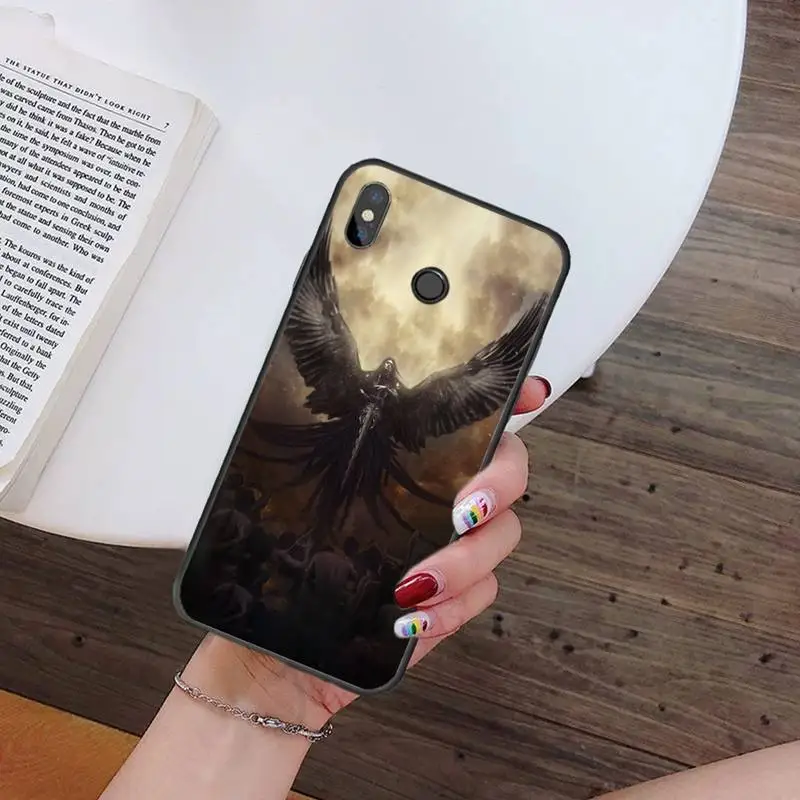 

Cool Anime Power God Dominator Angel Phone Case For Xiaomi Redmi 7 9t 9se k20 mi8 max3 lite 9 note 8 9s 10 pro Soft Silicone