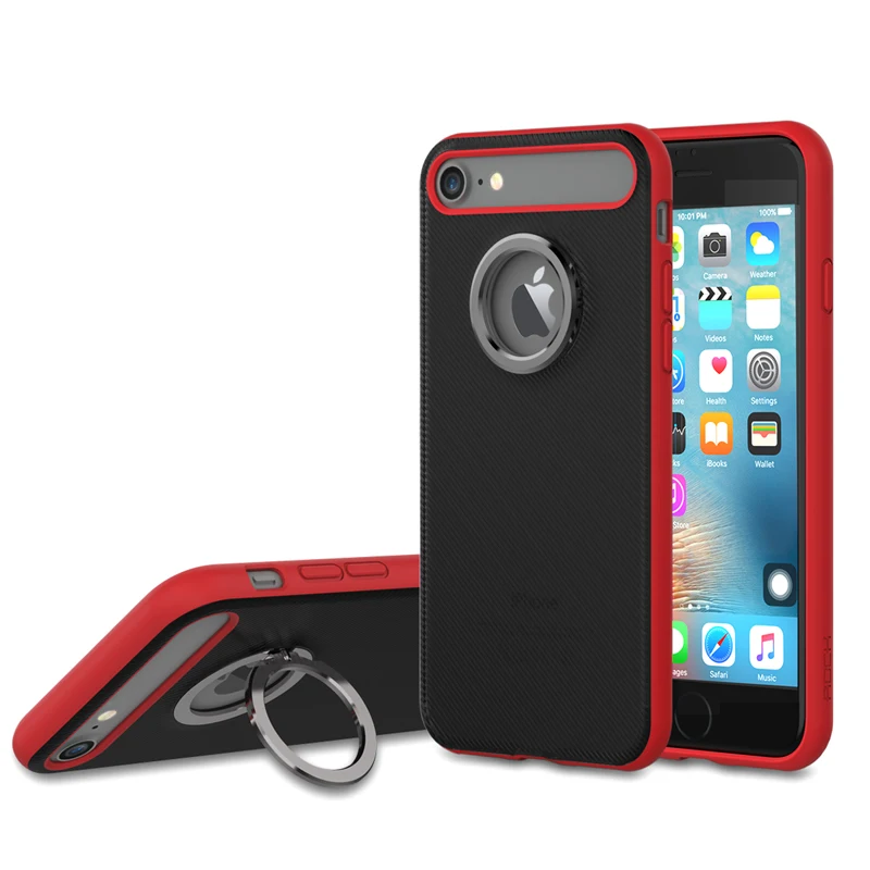 ROCK Ring Holder Stand Case for IPhone 7 Plus 4.7inch Back Capa Work with Magnetic Car on Sales |