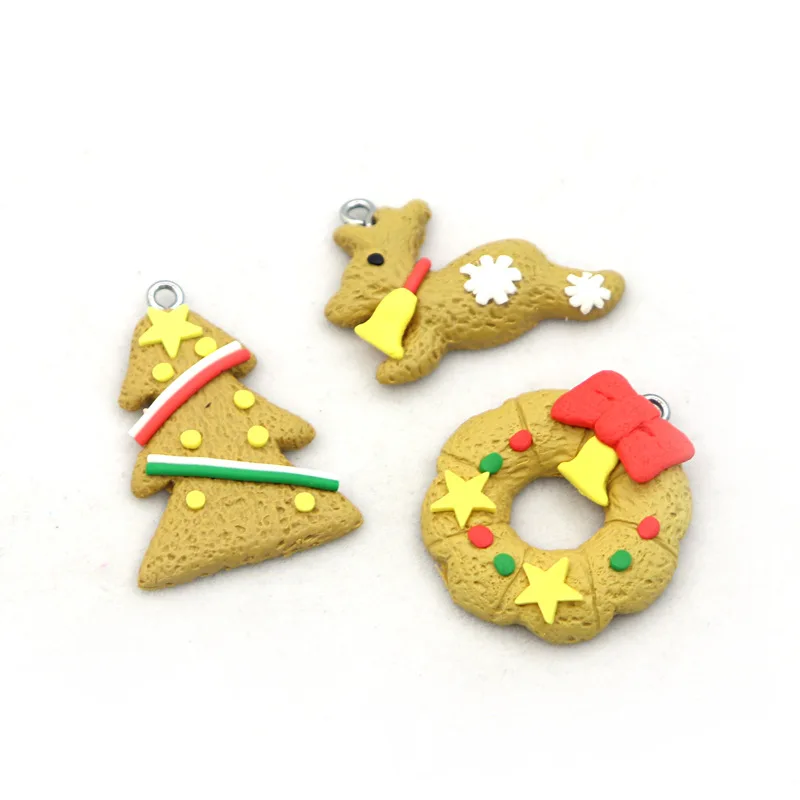 6 шт. Рождественский орнамент милые пряники мужские Подвески Рождественская