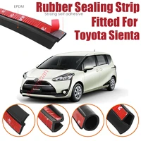 door seal strip kit self adhesive window engine cover soundproof rubber weather draft wind noise reduction for toyota sienta