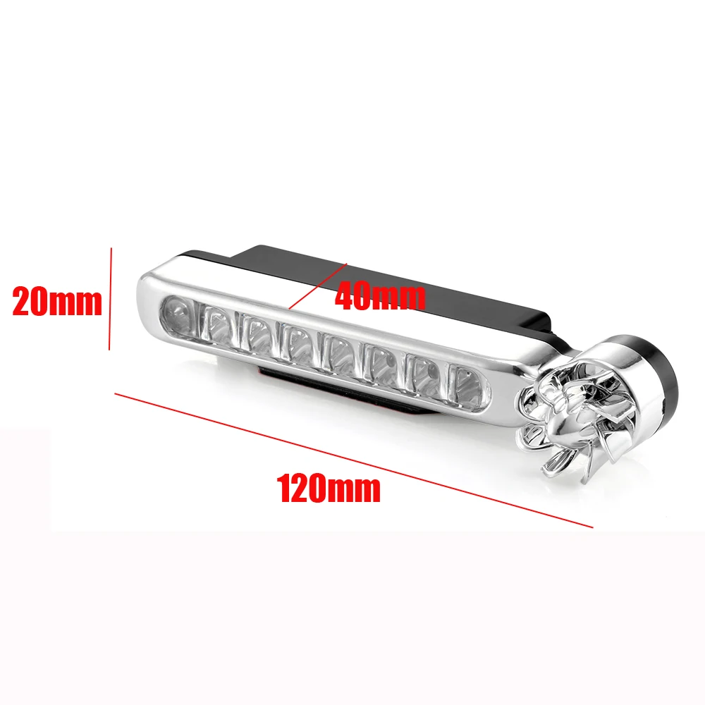 

Car Daytime Running Light 8-LED Motorcycle 20x40x120mm 2pcs Decoration