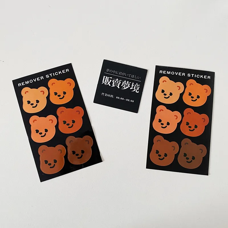6 шт./лот мультяшный милый медведь Корея Ins наклейка сделай сам Скрапбукинг альбом