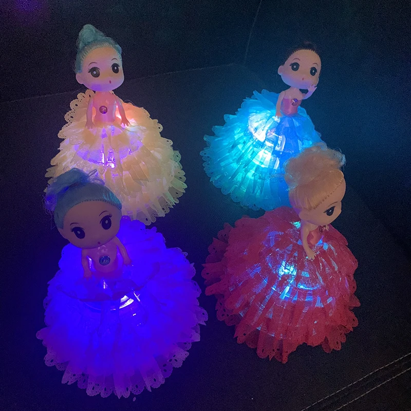 

18CM Hand-made Luminous Cake Princess Skirt Confused Doll Fat Baby Creative Gift Doll Toys For Children New Year Gift Christmas