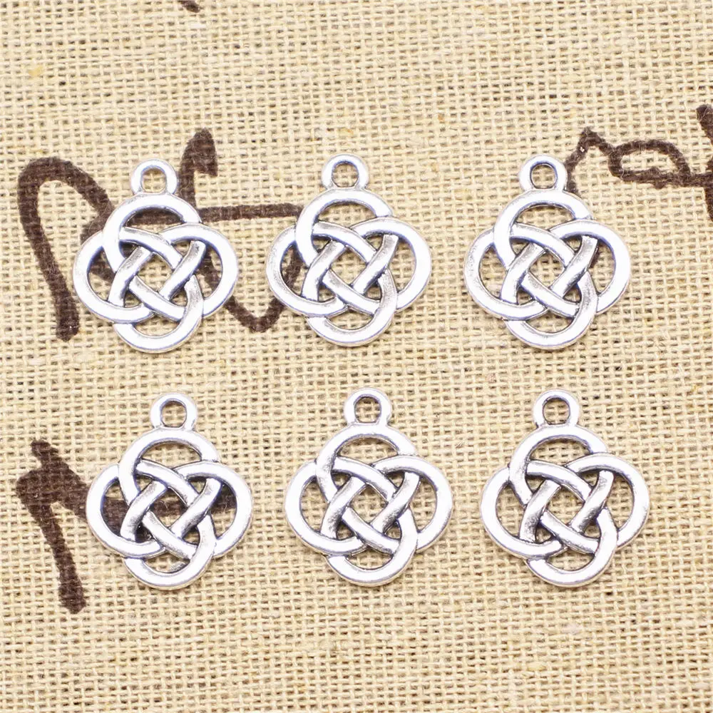 

Charm For Making Jewelry Pendants Chinese Knot 18x16mm 40pcs