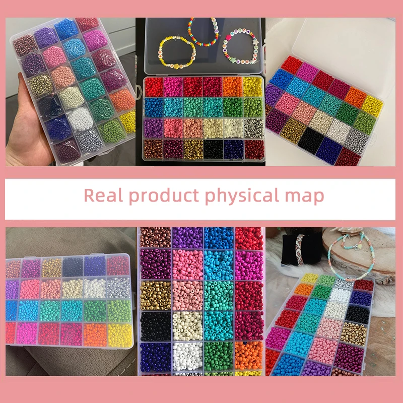 Бусины из чешского стекла 24 цвета очаровательные маленькие искусственные бусины