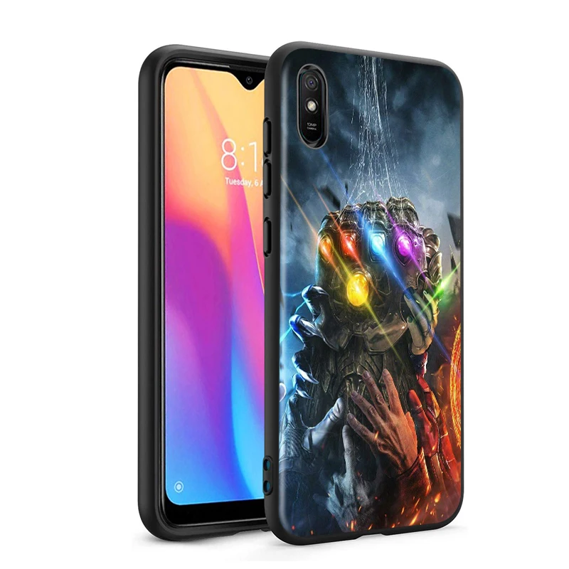 

Thanos marvel hero for Xiaomi Redmi 10X Pro 9C 9A 9T 9 GO K40 K30 Ultra K20 8 7 S2 6 5 4X Pro Soft Black Phone Case