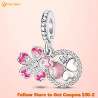 danturn 925 sterling silver beads daisy heart dangle charm fit original pandora bracelets fashion fine jewelry gift
