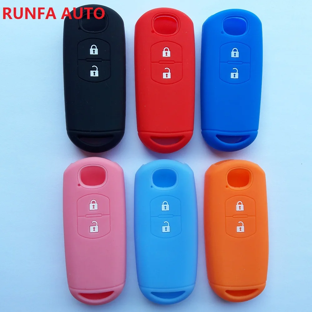 Пульт дистанционного ключа оболочки чехол Fob протектор 2 кнопки для Mazda 3 6 CX 7 9 MX 5