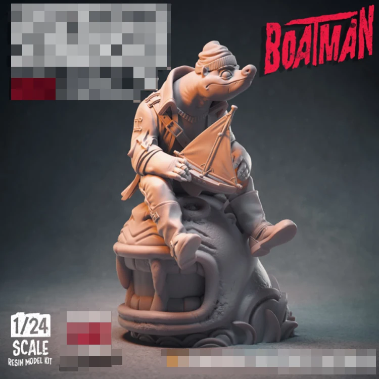1/24 boatman фигурка модели из смолы GK несобранный и Неокрашенный комплект|Игровые