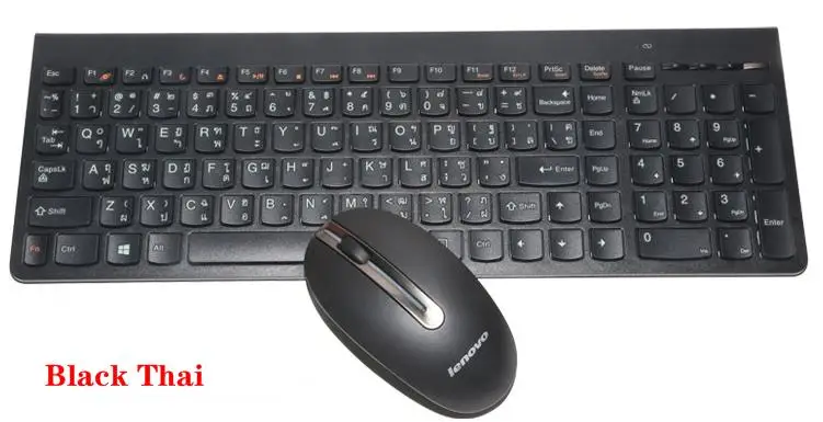 2,4 ГГц Беспроводная комбо lenovo SK8861 русская испанская немецкая французская Турецкая итальянская британская тайская шоколадная клавиатура мыши 1000 dpi мышь