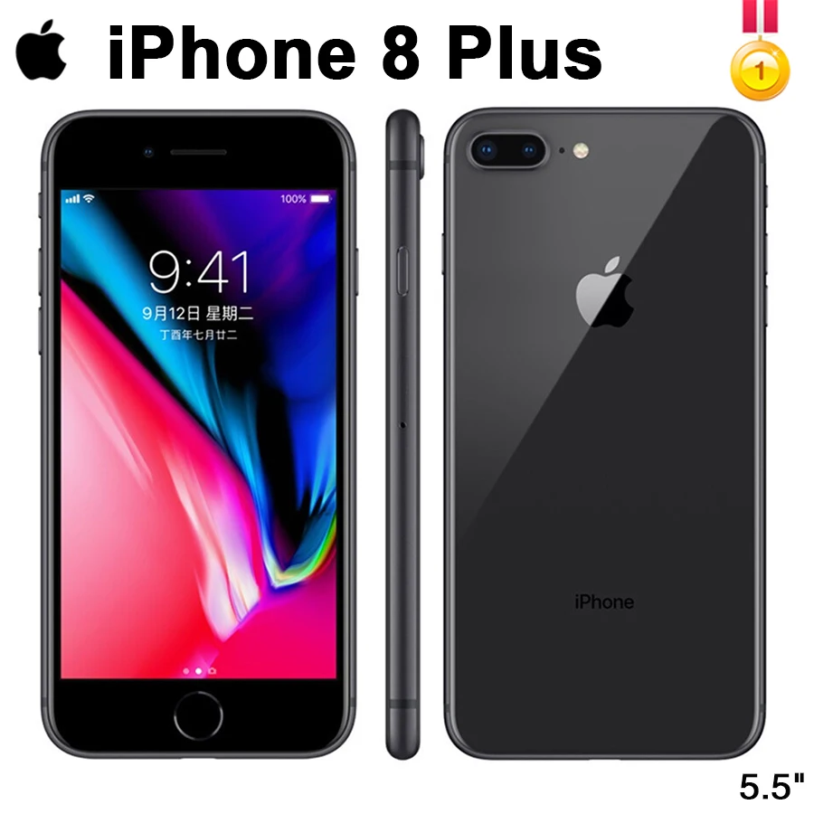 Оригинальный разблокированный Apple iPhone 8 Plus LTE мобильный телефон 3 Гб оперативной