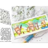 piggy rabbit animal balloon metal cutting dies and stamps scrapbooking mold cut stencil new 2021 diy card make mould craft