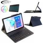 Bluetooth-клавиатура для Samsung Galaxy Tab S6, 10,5 дюйма, тонкая Обложка для планшетов T860 с диагональю 2019 дюйма